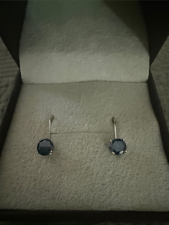 Ross-Simons Jewelry - Ross-Simons 14KT White Gold- 1/2?Kt TW Deep Blue Treated Diamond Earrings